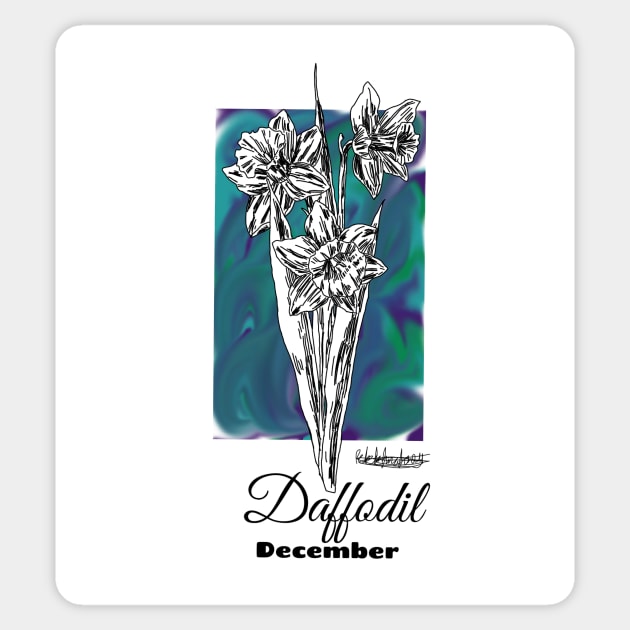 December birth flower Daffodil Daffodil Sticker TeePublic
